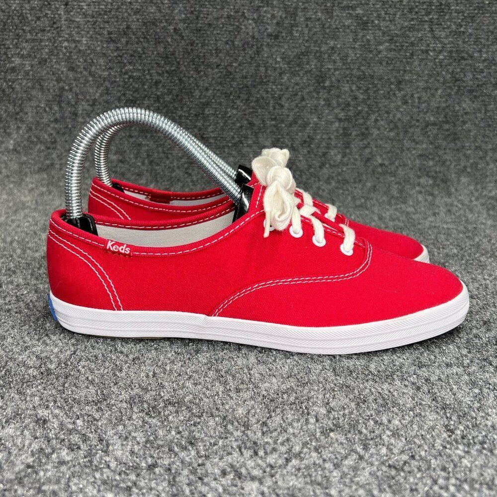 Keds Champion Originals Lace Up Sneakers Women's Size 6.5 Red Canvas Casual Shoe